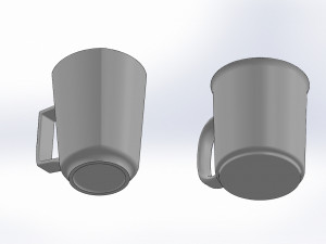 mugs 3d printed model Modello di stampa 3D