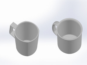 mugs 3d printed model Modello di stampa 3D