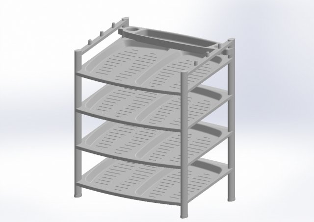 Rubber Stamp Rack - 3D Model by firdz3d