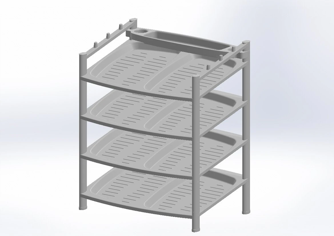 plastic shoe rack 3D Model .c4d .max .obj .3ds .fbx .stl .blend 