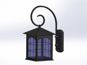 wall lamp lantern type 3D Model