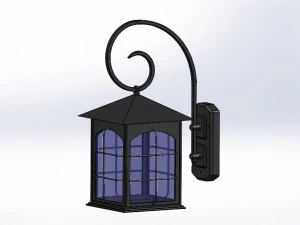 wall lamp lantern type 3D Model