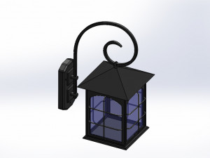 wall lamp lantern type 3D मॉडल