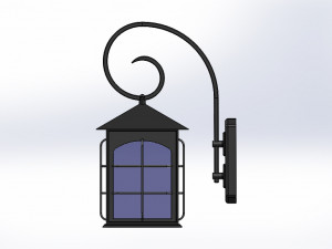 wall lamp lantern type 3D Model