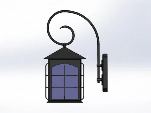 wall lamp lantern type 3D Model