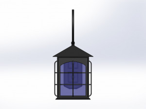 wall lamp lantern type 3D Model