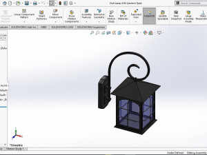 wall lamp lantern type 3D Model