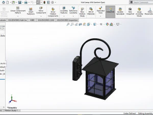 wall lamp lantern type 3D Model