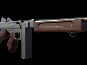 submachine thompson m1928a1 3D Model