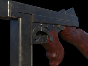 submachine thompson m1928a1 3D Model