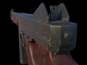 submachine thompson m1928a1 3D 모델