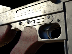 submachine thompson m1928a1 3D Model