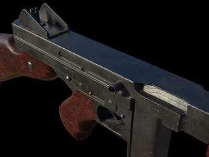 submachine thompson m1928a1 3D 모델