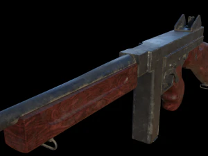submachine thompson m1928a1 3D Model