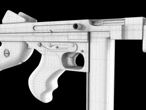 submachine thompson m1928a1 3D Model