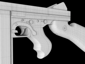 submachine thompson m1928a1 3D Model