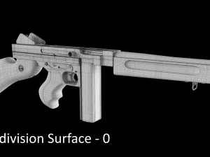 submachine thompson m1928a1 3D Model