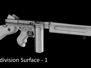submachine thompson m1928a1 3D Model