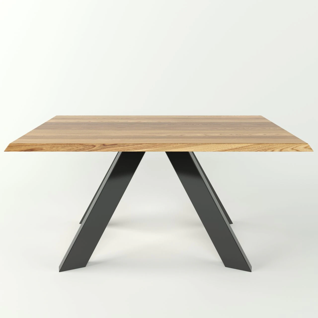 simple wood dinner table 3D Model .c4d .max .obj .3ds .fbx .stl .blend