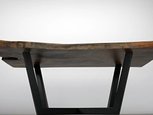 wood slab table 3D Model