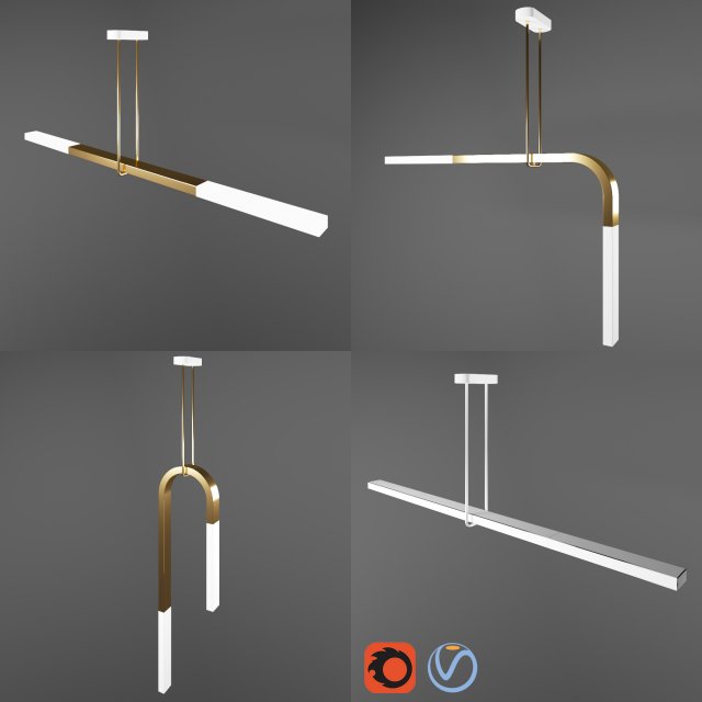 minimal light led 3D Model .c4d .max .obj .3ds .fbx .stl .blend 