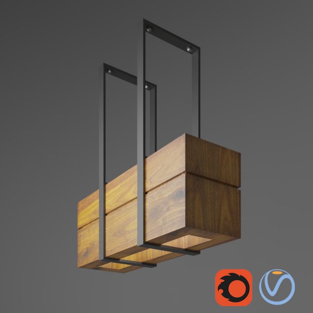 wood light 2 3D 模型 .c4d .max .obj .3ds .fbx .stl .blend 