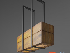 wood light 2 3D Модель