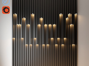 wall decorate light 3D Model