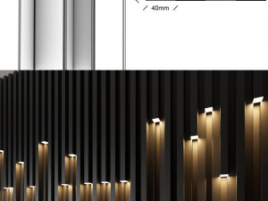 wall decorate light Modello 3D