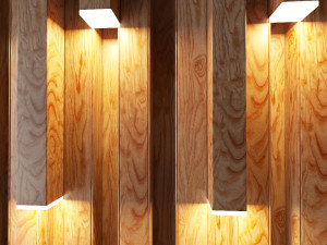 wall decorate light 2 3D Model