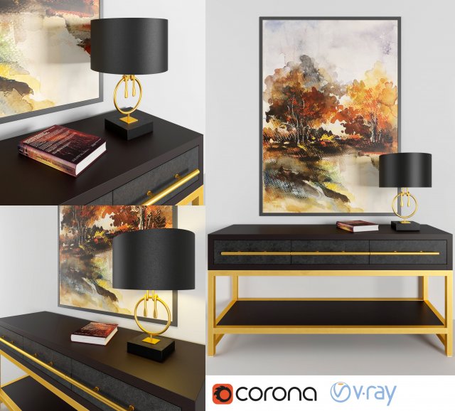console 3D Model .c4d .max .obj .3ds .fbx .stl .blend 