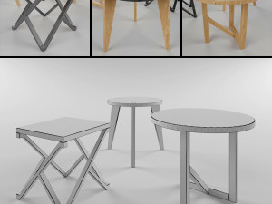 3 tables 3Dモデル