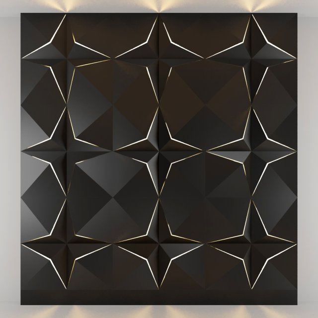 3d panel 02 3D Model .c4d .max .obj .3ds .fbx .stl .blend