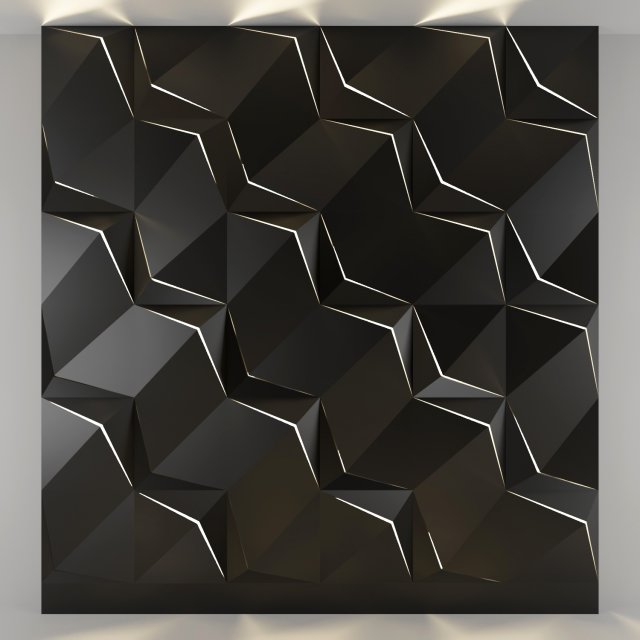 3d panel 03 3D 모델 .c4d .max .obj .3ds .fbx .stl .blend 
