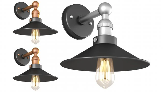 настінний світильник 02 3D Модель .c4d .max .obj .3ds .fbx .stl .blend 