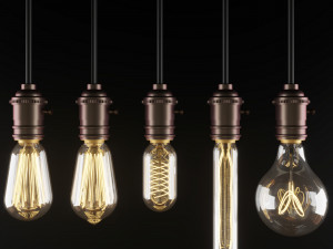 edison lights 3D Model