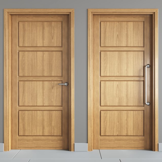 doors 02 3D Model .c4d .max .obj .3ds .fbx .stl .blend