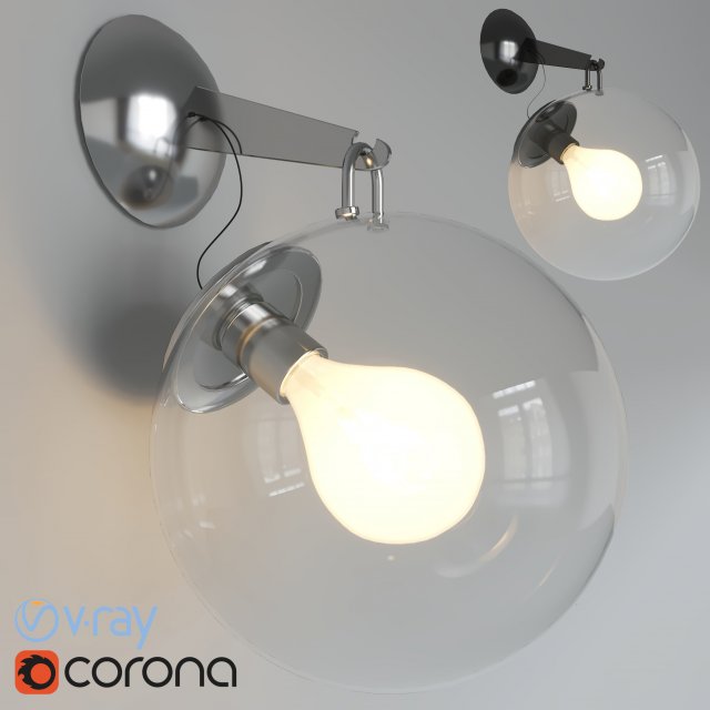 miconos wall light 3D 模型 .c4d .max .obj .3ds .fbx .stl .blend 