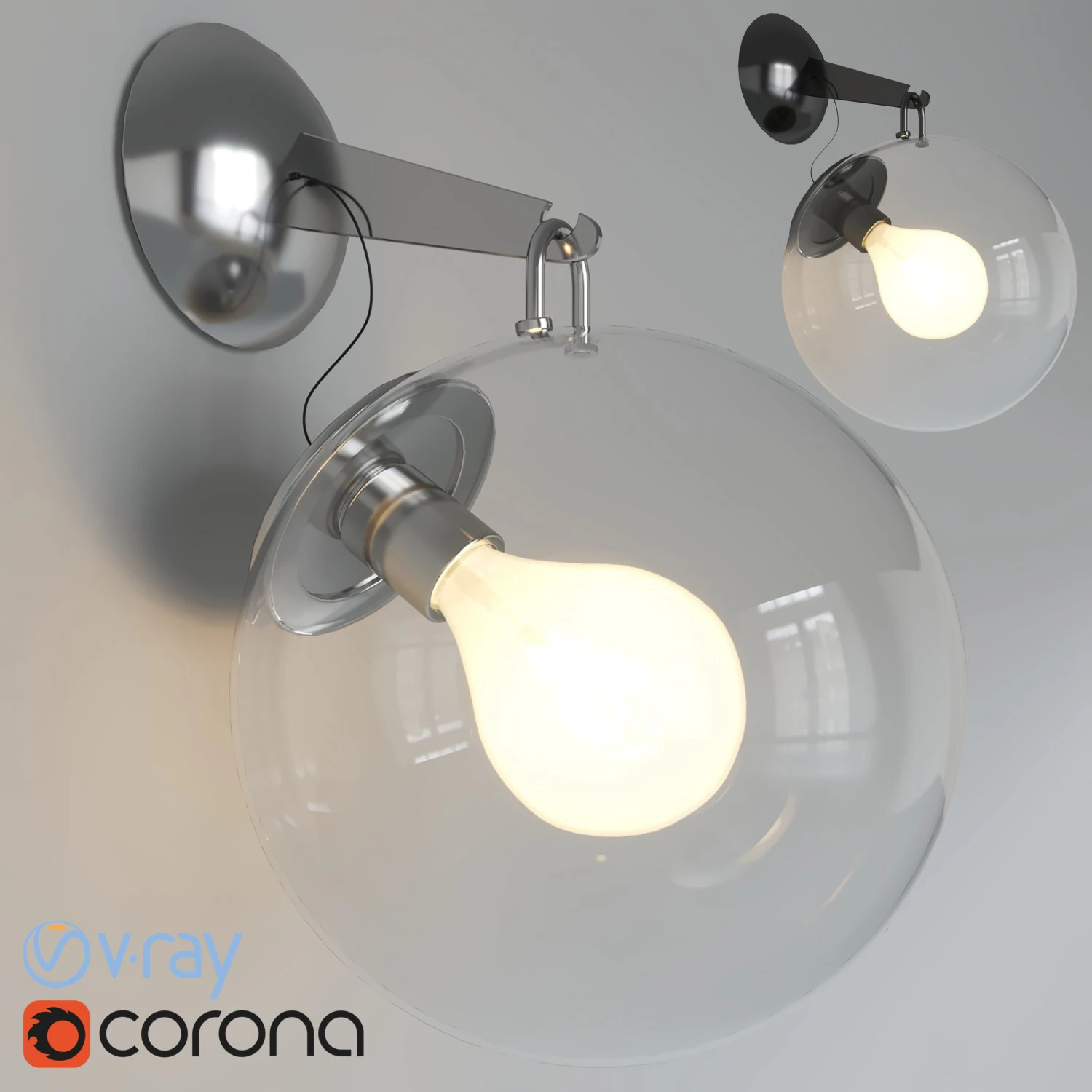 miconos wall light 3D Model .c4d .max .obj .3ds .fbx .stl .blend 