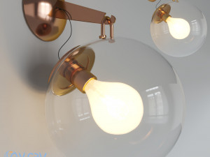 miconos wall light 3D 模型