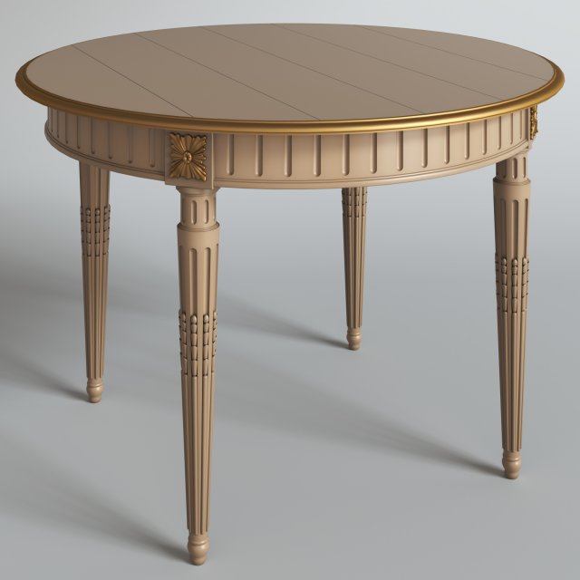 neoclassic table Modelo 3D .c4d .max .obj .3ds .fbx .stl .blend 