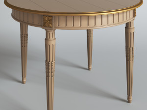 neoclassic table 3D Model