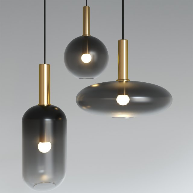 opal shade tall Modello 3D .c4d .max .obj .3ds .fbx .stl .blend 
