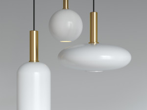 opal shade tall Modello 3D