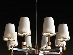 8つの枝のシャンデリア 3Dモデル