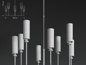 ziyi large chandelier 3D Model