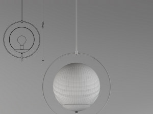 arteriors volta pendant 3D मॉडल