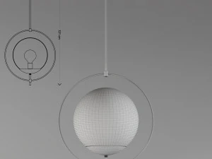 arteriors volta pendant 3D Model