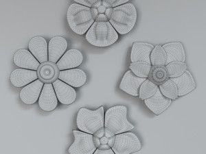 flower 01 Modèle 3D