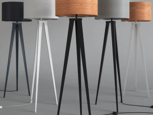 zuiver floor lamp tripod 3D Model
